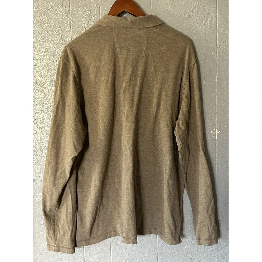 Men's Banana Republic Long Sleeve The San Frisco New York Brown Shirt Size XL